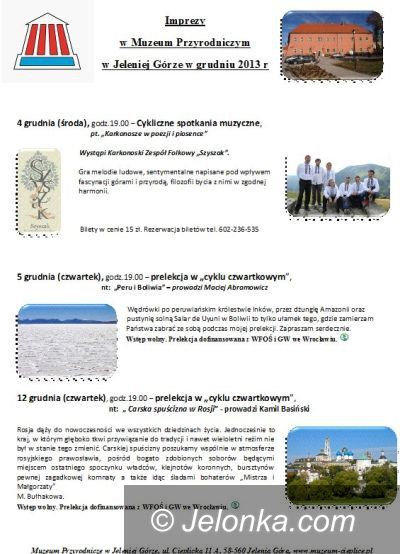 Jelenia Góra: Grudzień w Muzeum Przyrodniczym