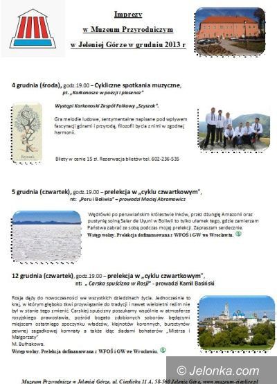 Jelenia Góra: Grudzień w Muzeum Przyrodniczym
