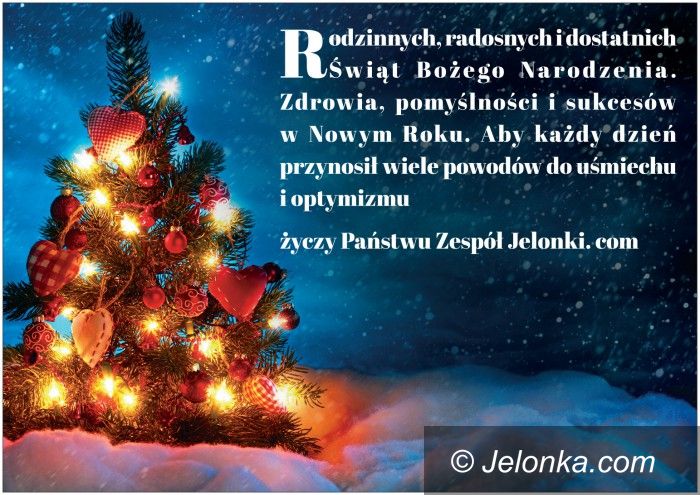 Jelenia Góra: Radosnych Świąt Bożego Narodzenia!