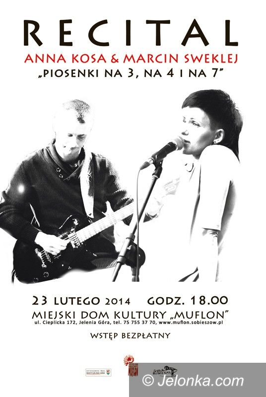 Jelenia Góra/Sobieszów: Recital Anny Kosy i Marcina Swekleja już jutro