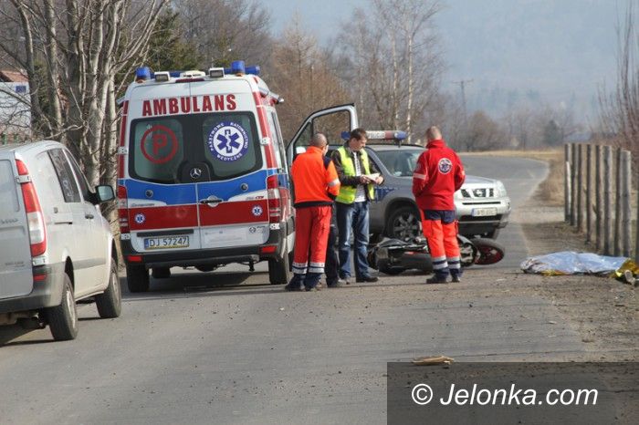 Region: Śmiertelny wypadek motocyklisty w Ścięgnach