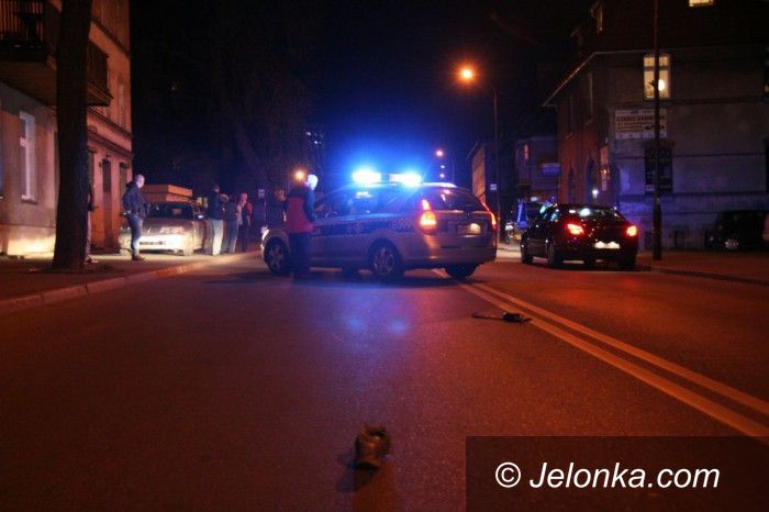 Jelenia Góra: Potrącenie pieszego na Sudeckiej