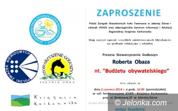 Jelenia Góra: Podyskutują o budżecie obywatelskim