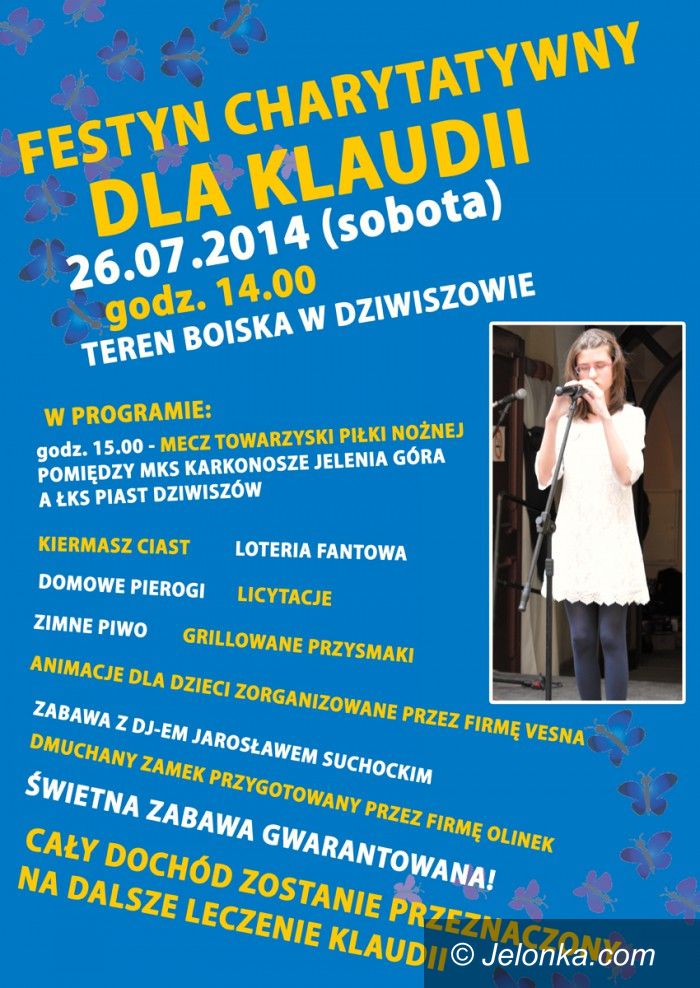Jelenia Góra: Koncert charytatywny dla Klaudii w Dziwiszowie