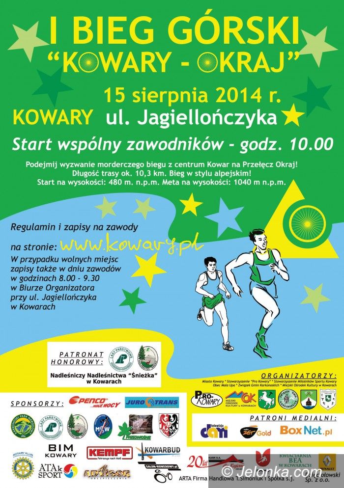 Kowary: Wjazd kolarski i bieg na Okraj – w piątek
