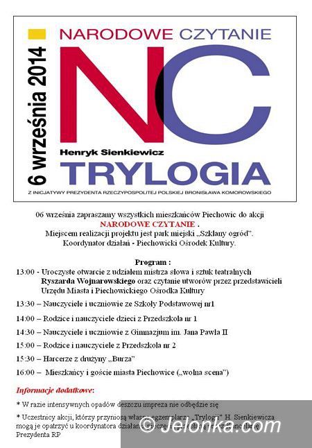 Piechowice: Narodowe czytanie “Trylogii” Sienkiewicza w Piechowicach