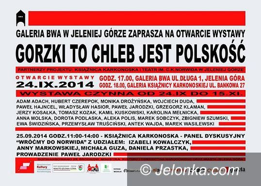 Jelenia Góra: Wystawa “Gorzki to chleb jest polskość” w BWA