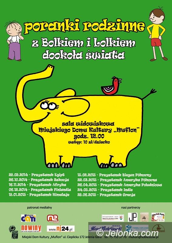 Jelenia Góra: Z Bolkiem i Lolkiem dookoła świata – ruszają poranki w „Muflonie”