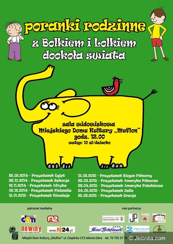 Jelenia Góra: Z Bolkiem i Lolkiem dookoła świata – ruszają poranki w „Muflonie”