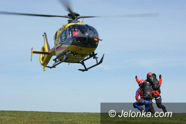 Jelenia Góra: Trening śmigłowcowy na Górze Szybowcowej