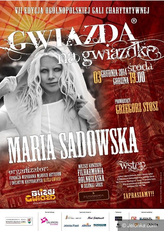 Jelenia Góra: Marysia Sadowska na Gali Charytatywnej „Gwiazda na gwiazdkę”
