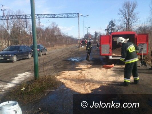 Jelenia Góra: Wielka plama ropy przy Lubańskiej
