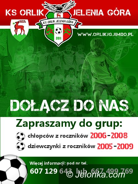 Jelenia Góra: Nabór dzieci do klubu Orlik
