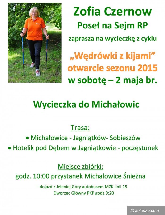 Jelenia Góra: Wędrówki z kijami – otwarcie sezonu 2015