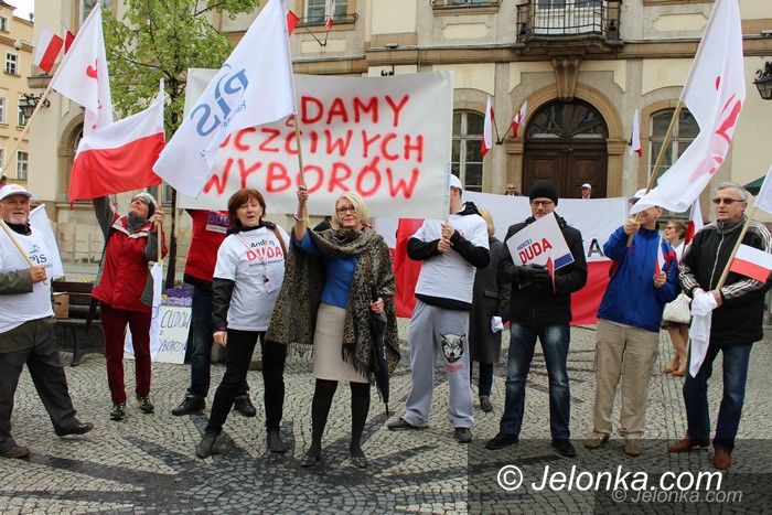 Jelenia Góra: Zwolennicy PiS: Żądamy uczciwych wyborów