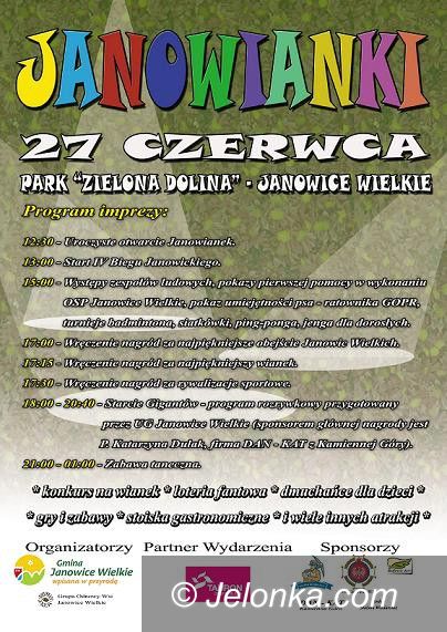 Janowice Wielkie: Jubileuszowe “Janowianki 2015” już w sobotę