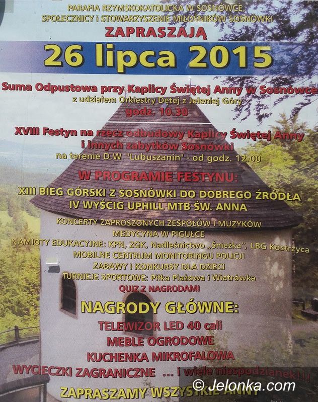 Region: Na rzecz Kaplicy św. Anny w Sosnówce