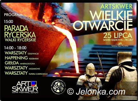 Szklarska Poręba: Parada rycerska na ArtSkwerze w Szklarskiej Porębie