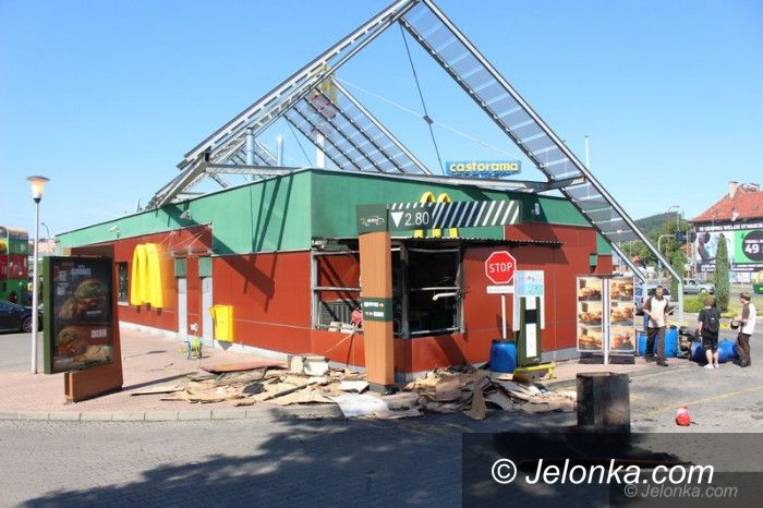 Jelenia Góra: Mc Donald's chwilowo nieczynny po pożarze