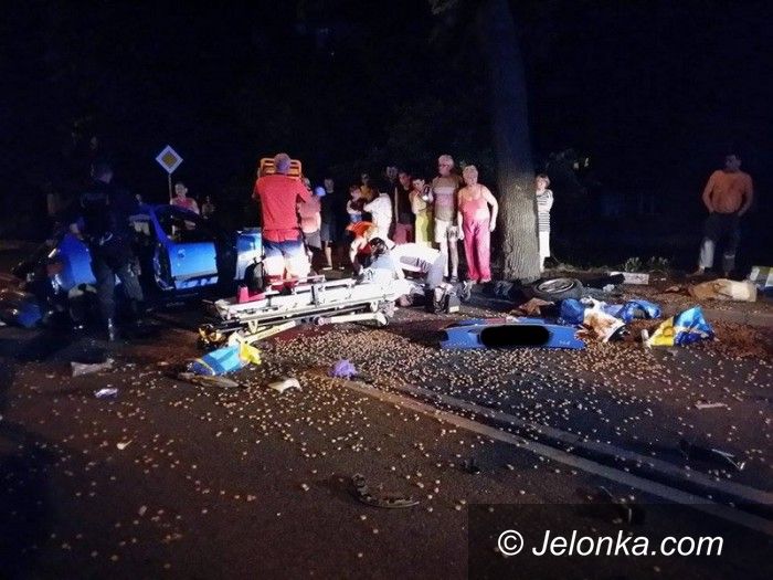 Jelenia Góra: Wypadek na Podgórzyńskiej. Sprawca pijany!