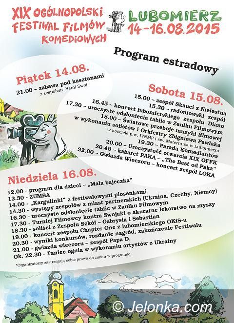 Region: Rusza XIX Festiwal Filmów Komediowych w Lubomierzu