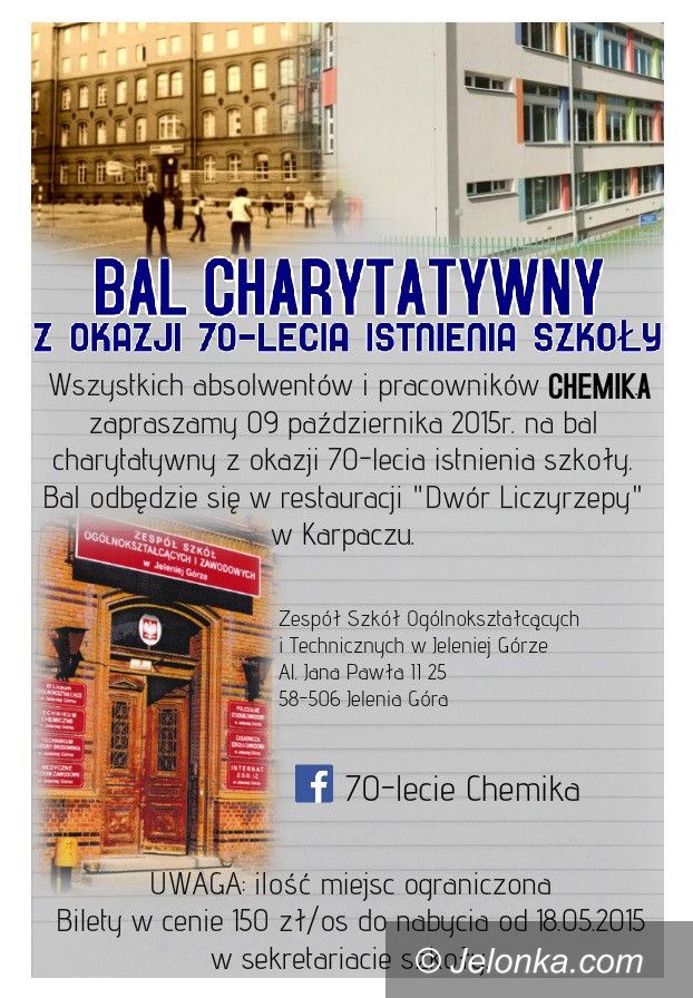 Jelenia Góra: Jubileusz „Chemika” – będą uroczystości i bal charytatywny