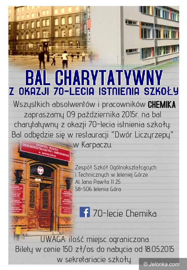 Jelenia Góra: Jubileusz „Chemika” – będą uroczystości i bal charytatywny