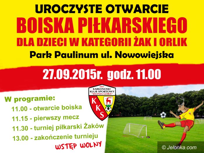 Jelenia Góra: KKS zaprasza na otwarcie boiska