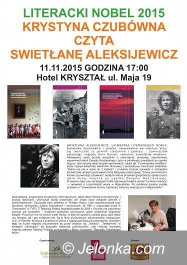 Szklarska Poręba: Czubówna czyta Swietłanę Aleksijewicz pod Szrenicą