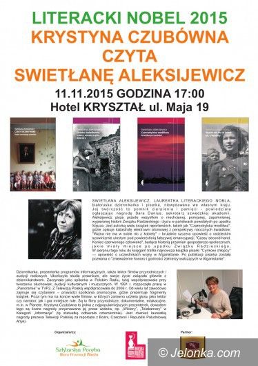 Szklarska Poręba: Czubówna czyta Swietłanę Aleksijewicz pod Szrenicą
