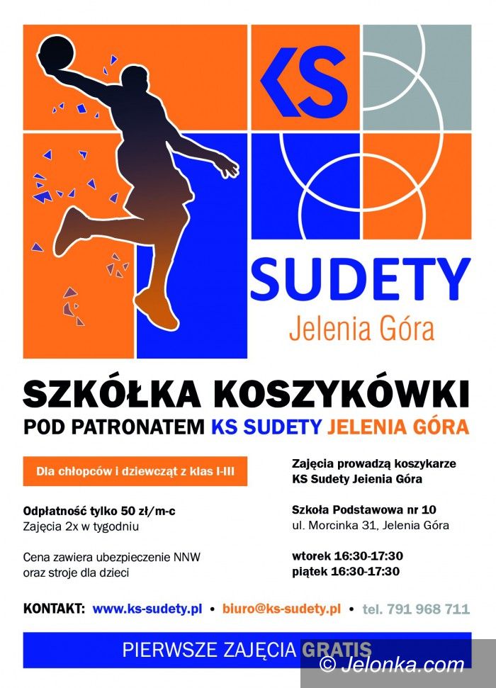 Jelenia Góra: Nabór do szkółki koszykarskiej KS Sudety