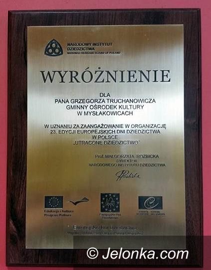 Mysłakowice: Gminny Ośrodek Kultury w Mysłakowicach wyróżniony