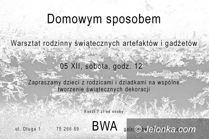 Jelenia Góra: Rodzinne tworzenie ozdób w BWA