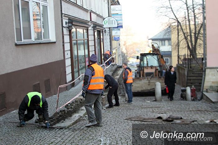 Jelenia Góra: Mur na Górnej w przebudowie