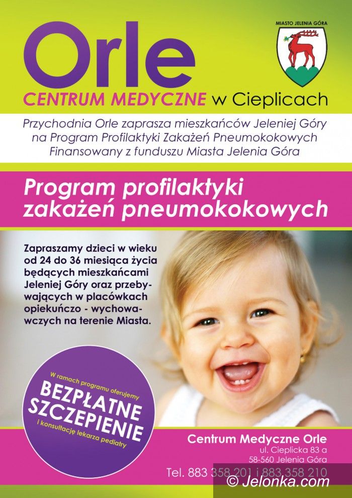 Jelenia Góra: Darmowe szczepienia przeciwko pneumokokom