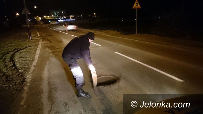 Jelenia Góra: Otwarta studzienka mogła być przyczyną wypadku