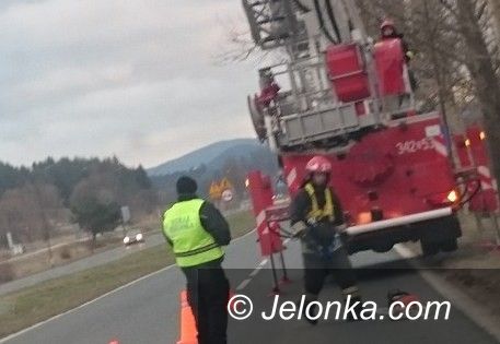 Jelenia Góra: Wspólne działania strażaków i strażników na "trójce"
