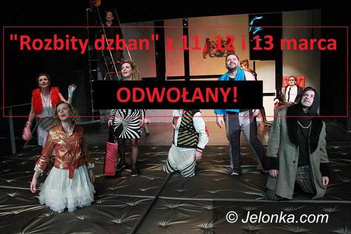 Jelenia Góra: Spektaklu "Rozbity dzban" w ten weekend nie będzie