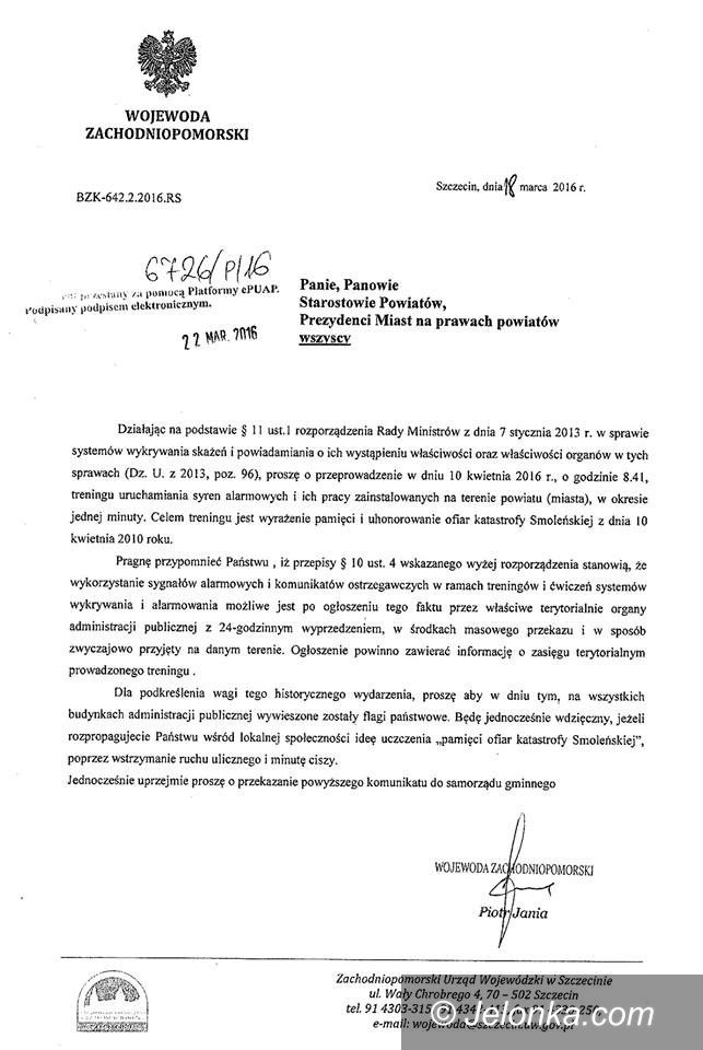 Jelenia Góra: U nas 10 kwietnia syreny będą milczały