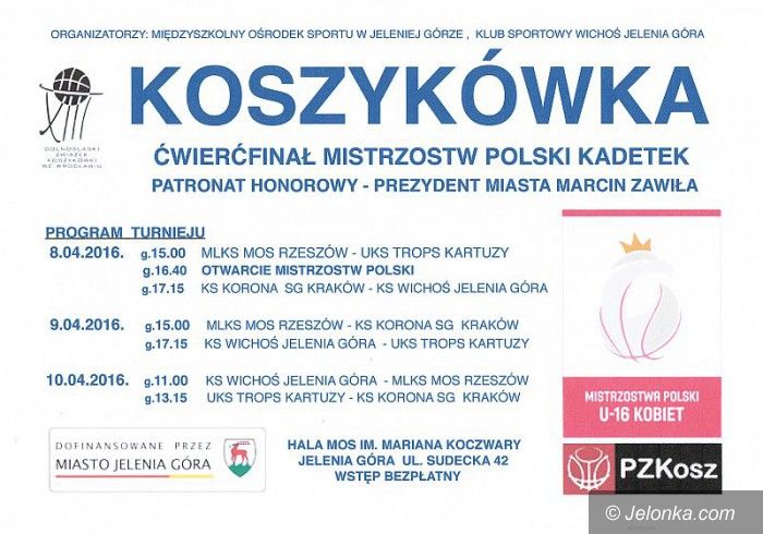 Jelenia Góra: Kadetki Wichosia powalczą o półfinał MP