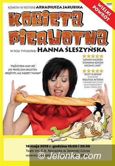 Jelenia Góra: Hanna Śleszyńska jako kobieta jaskiniowa