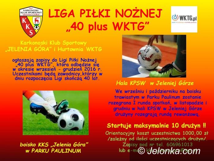 Jelenia Góra: Będzia liga piłkarska dla zawodników +40