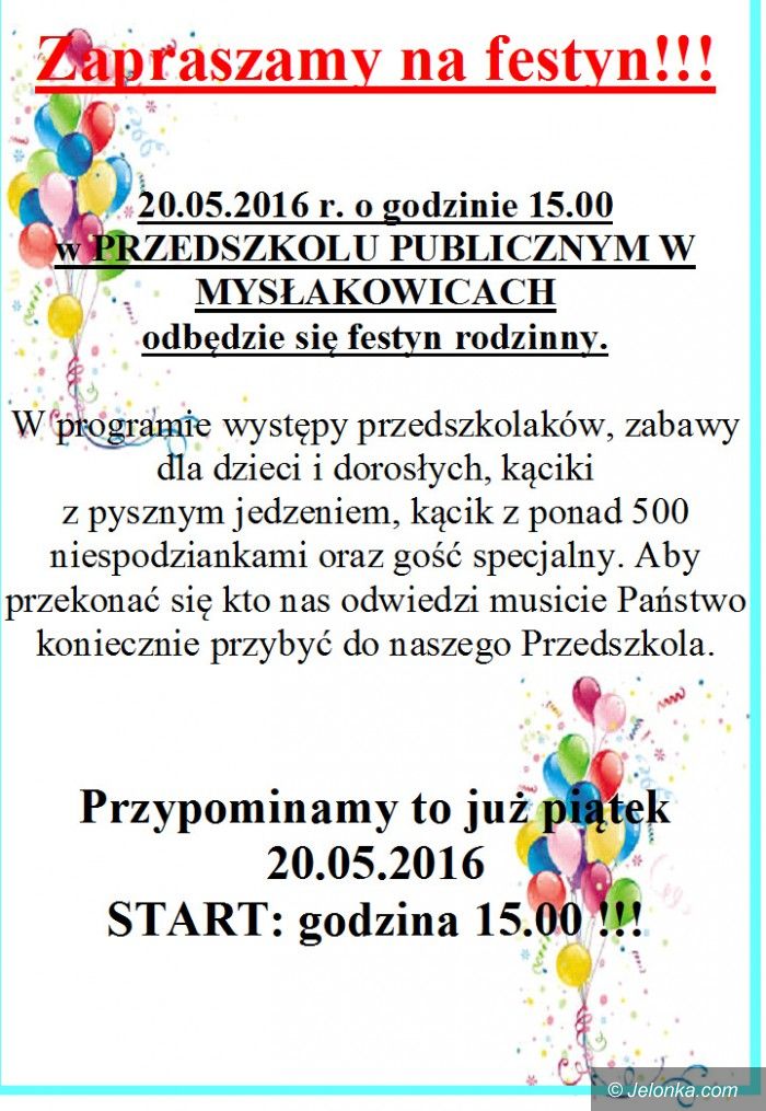 Mysłakowice: Festyn rodzinny ze szczytnym celem