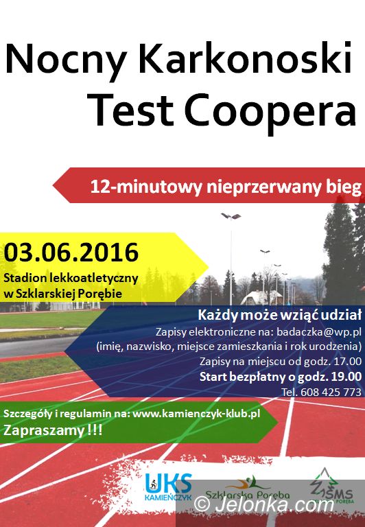 Jelenia Góra: W piątek Nocny Karkonoski Test Coopera