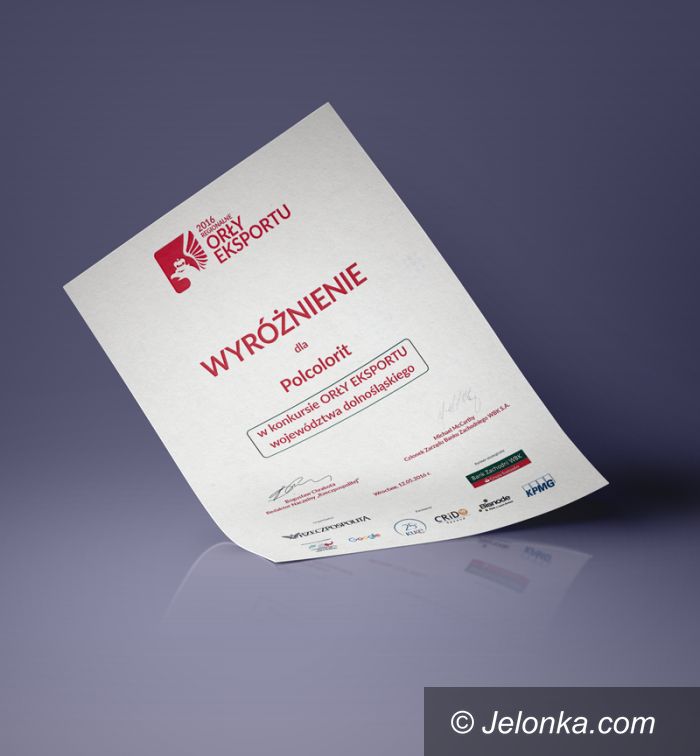 Piechowice: Polcolorit wyróżniony Orłem Eksportu