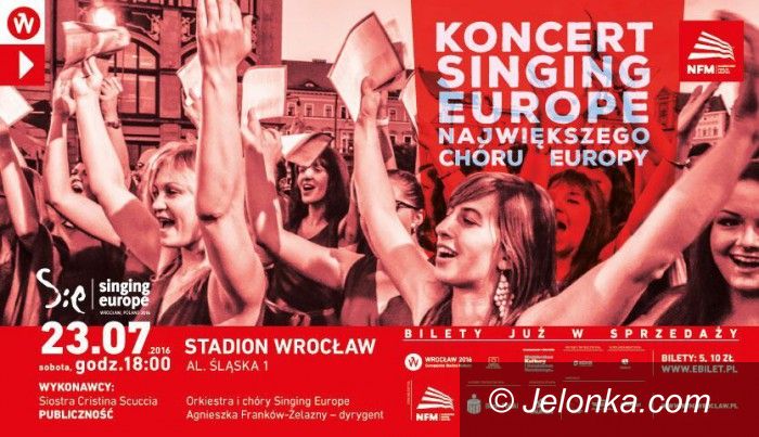 Wrocław: Koncert Singing Europe na Stadionie Wrocław