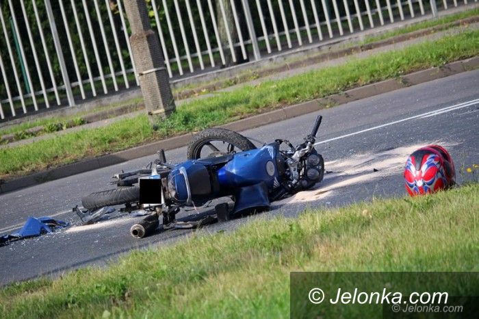 Jelenia Góra: Nie ustąpił pierwszeństwa motocykliście
