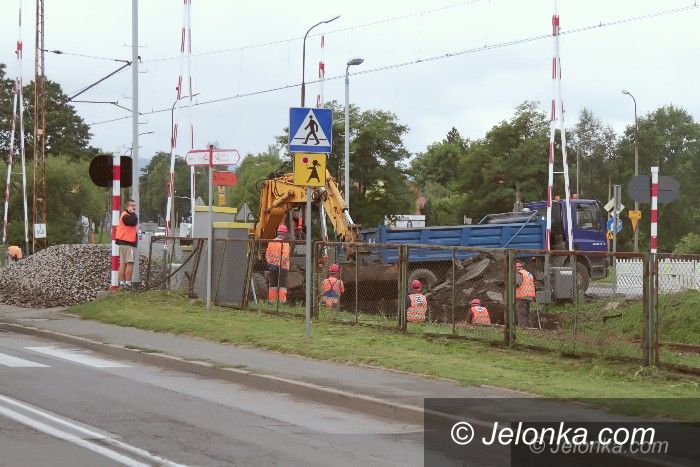 Jelenia Góra: Remont przejazdu kolejowego dzisiaj się kończy