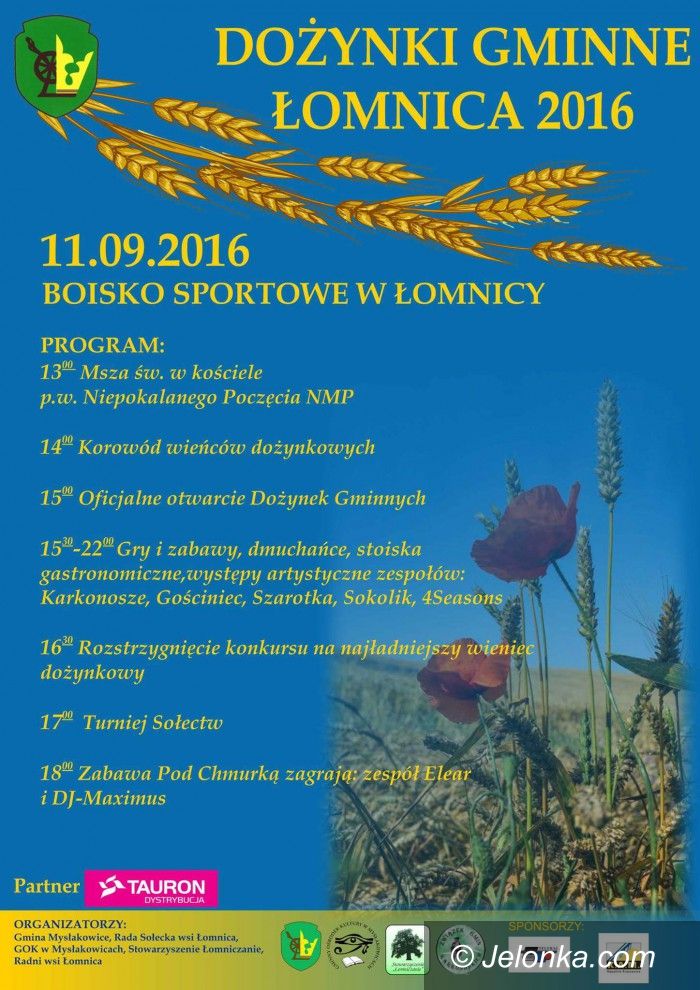 Mysłakowice: W niedzielę mysłakowickie dożynki w Łomnicy