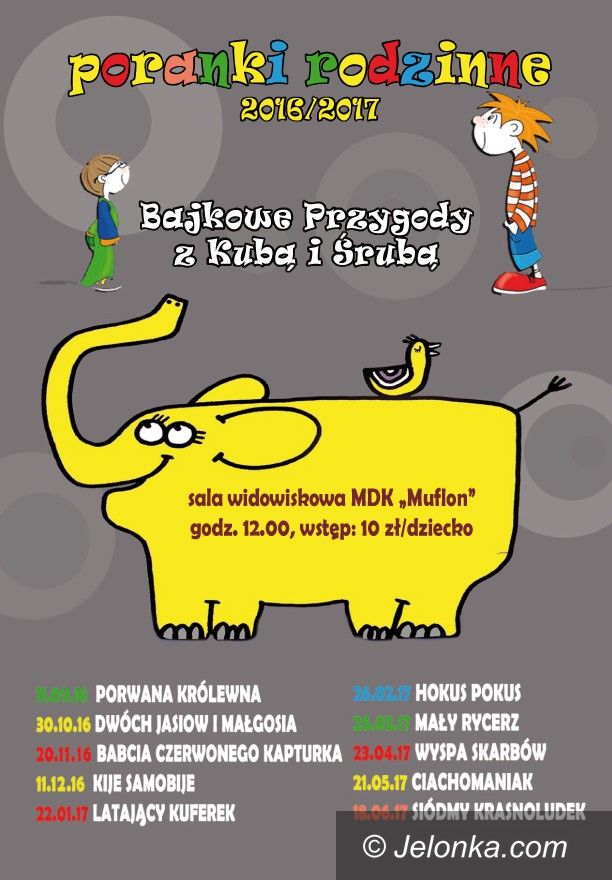 Jelenia Góra: Wracają Poranki Rodzinne w MDK "Muflon"